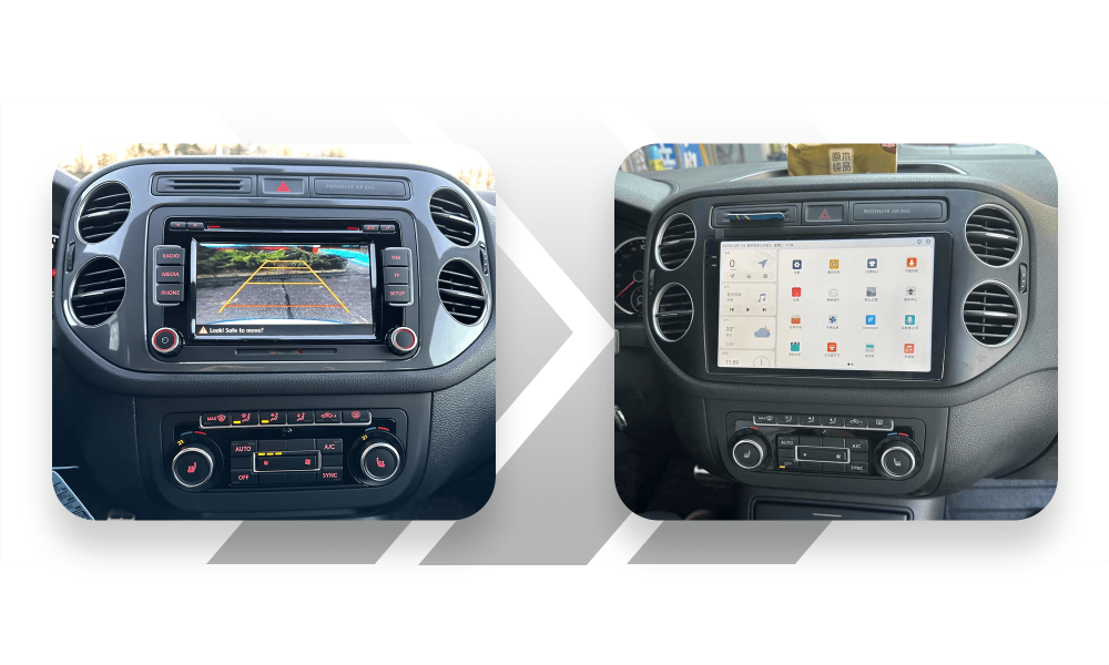 Tiguan Android wizualizacja